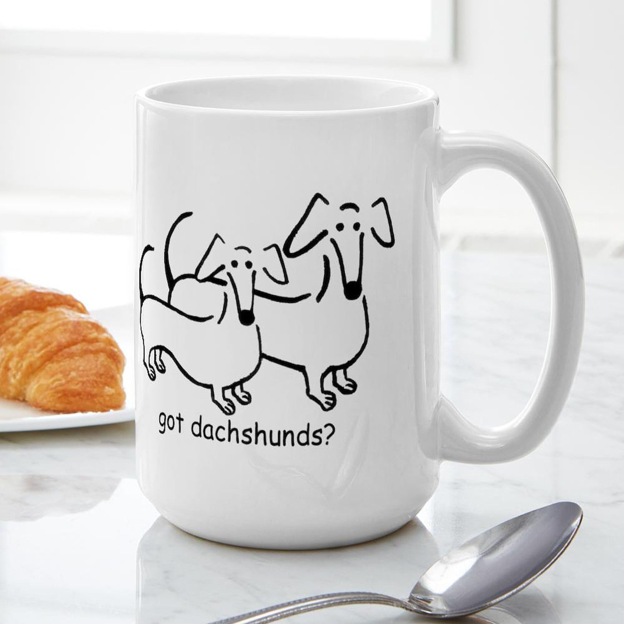 Got Dachshunds? 15 oz Ceramic Coffee Mug - Funny Dachshund Lover Gift for Tea & Coffee - Perfect for Home, Office, or Gifts