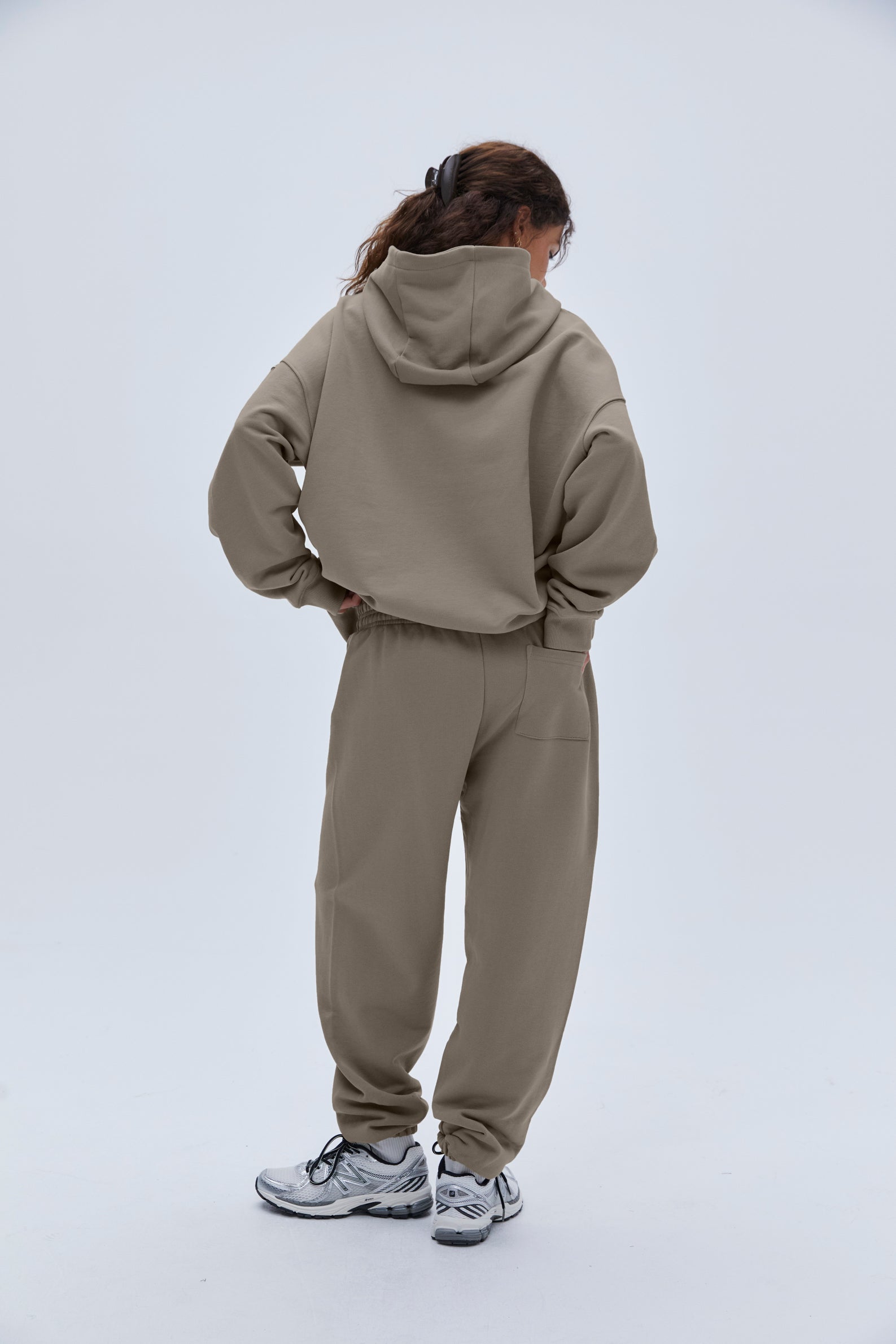 **Varsity Sweatpants for Men & Women - Clay Beige | Comfortable Joggers for Casual Wear, Gym, Lounge & Street Style**