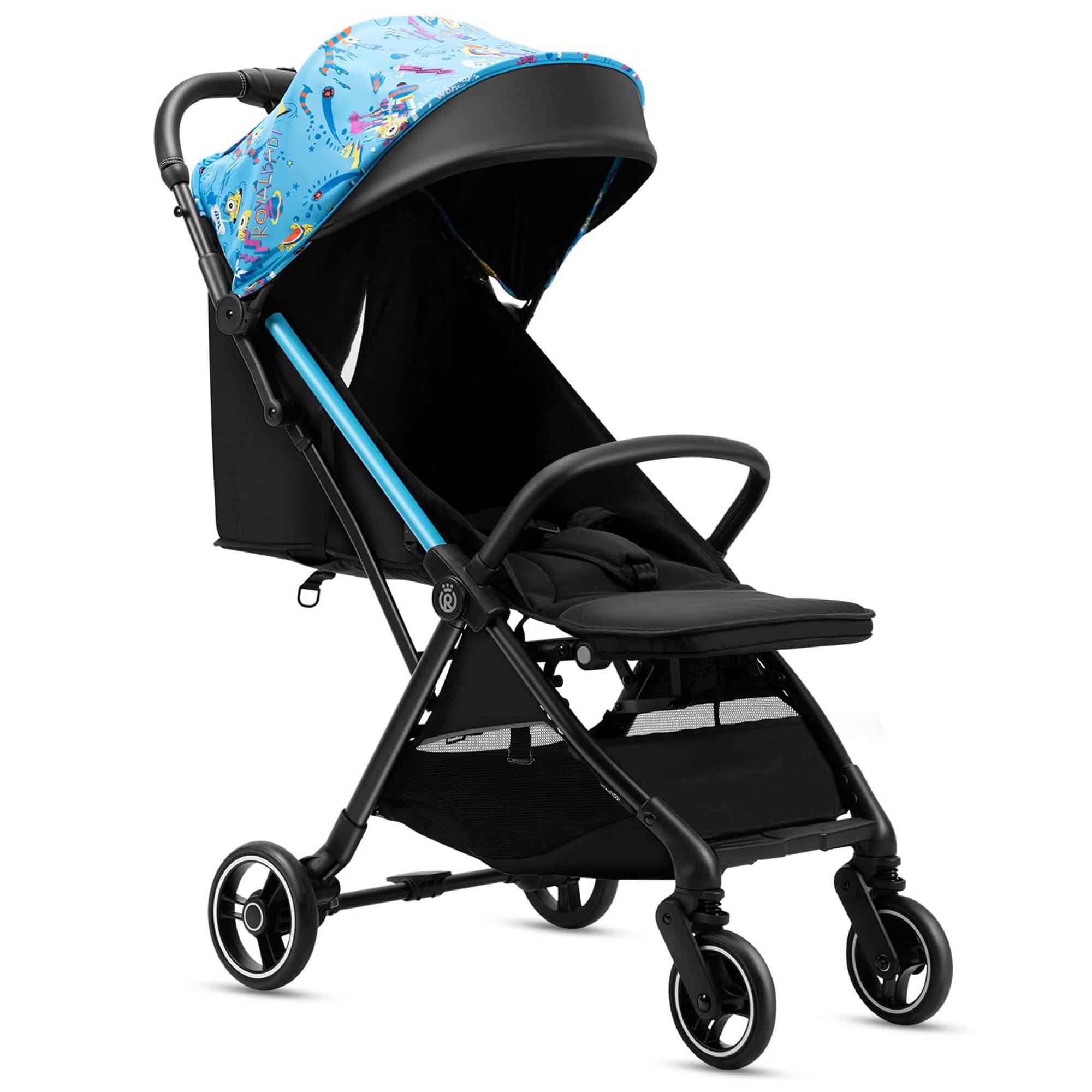 RoyalBaby Lightweight Compact Fold Baby Stroller - Airplane Friendly Travel Stroller for Toddlers & Infants with Oversized Canopy & Sun Visor - Perfect for Travel, Shopping, and Daily Walks