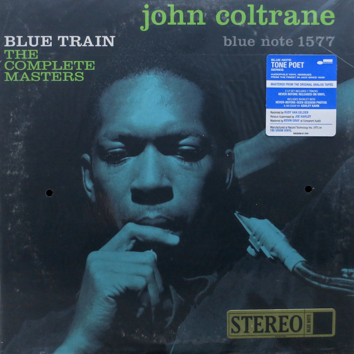 JOHN COLTRANE 'Blue Train' BLUE NOTE TONE POET Stereo 180g Vinyl 2LP with Bonus 7 Tracks - Limited Edition Jazz Record for Audiophiles & Music Collectors - Perfect for Vinyl Enthusiasts & Home Listening Sessions