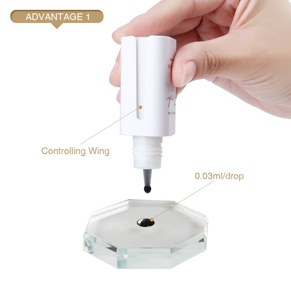 Professional Eyelash Extension Glue 10ml - Fast Drying 1 Second, Long Lasting 6-7 Weeks Retention - Smart Drop Technology for Classic & Volume Lashes (0.03ml per Drop) by BEYELIAN - Perfect for Salon Professionals & DIY Lash Artists at Home