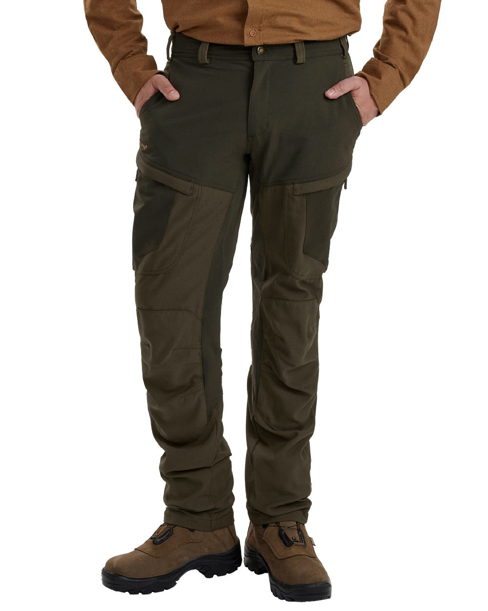 Deerhunter Strike Extreme Trousers for Men - Waterproof Hiking Pants with Stretch & Reinforced Knees - Perfect for Outdoor Adventures, Hunting, and Camping