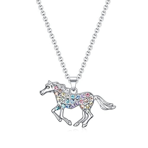 Rainbow Horse Necklace