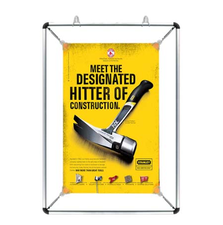 11x17 Stretch Clip Poster Frame - Silver Aluminum Frame for Art Prints, Photos & Posters | Perfect for Home, Office & Gallery Display