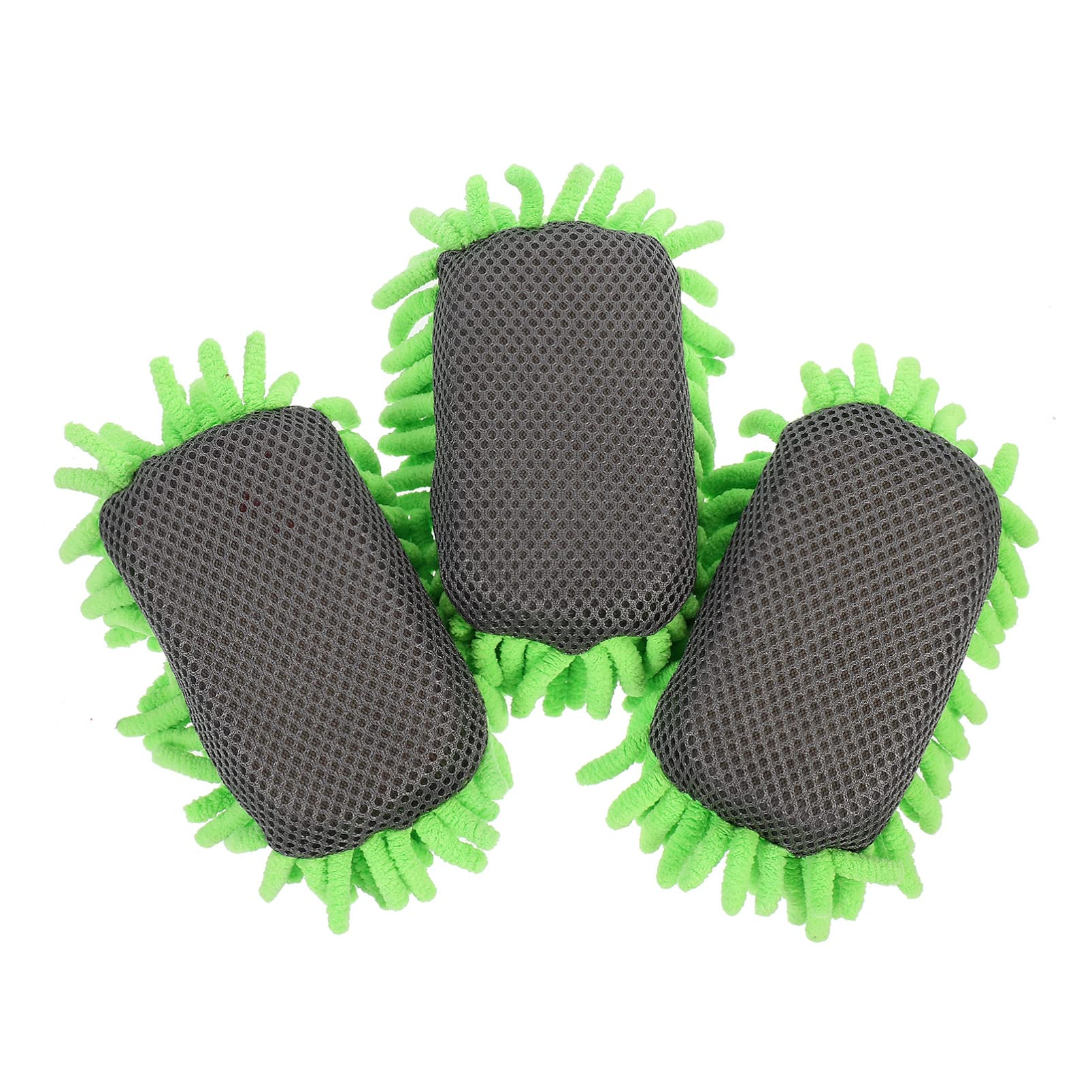 iplusmile 3-Pack Microfiber Shag Whiteboard Erasers - Dry Erase & Chalkboard Cleaners for Classroom, Office, Home & School - Soft Light Green Erasers for Whiteboards, Glass Boards & Chalk Markers - Perfect for Teachers, Students & Professionals