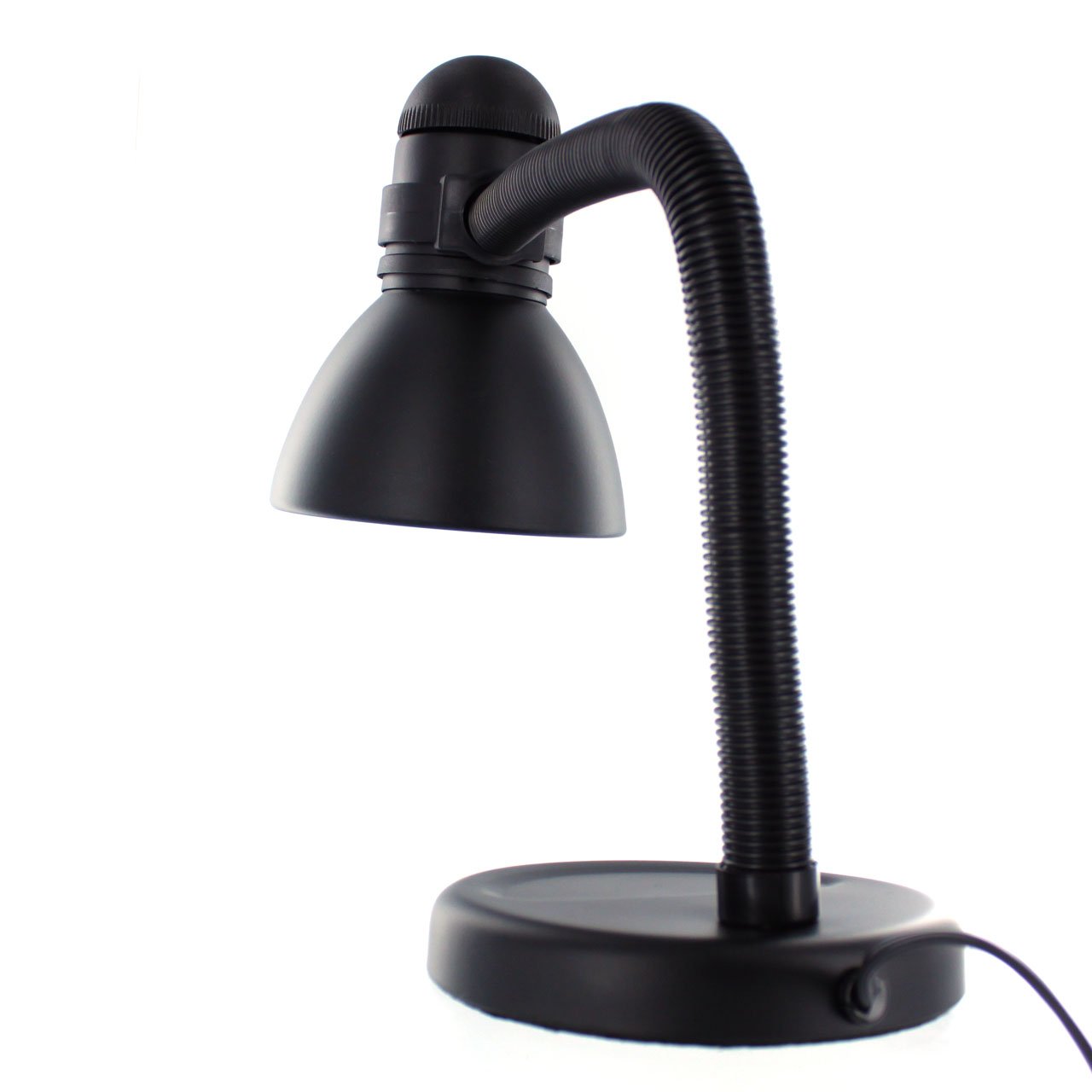 Boston Harbor Flexible Desk Lamp - Adjustable LED Task Light with Clamp, Black - Perfect for Home Office, Study, Reading & Crafting