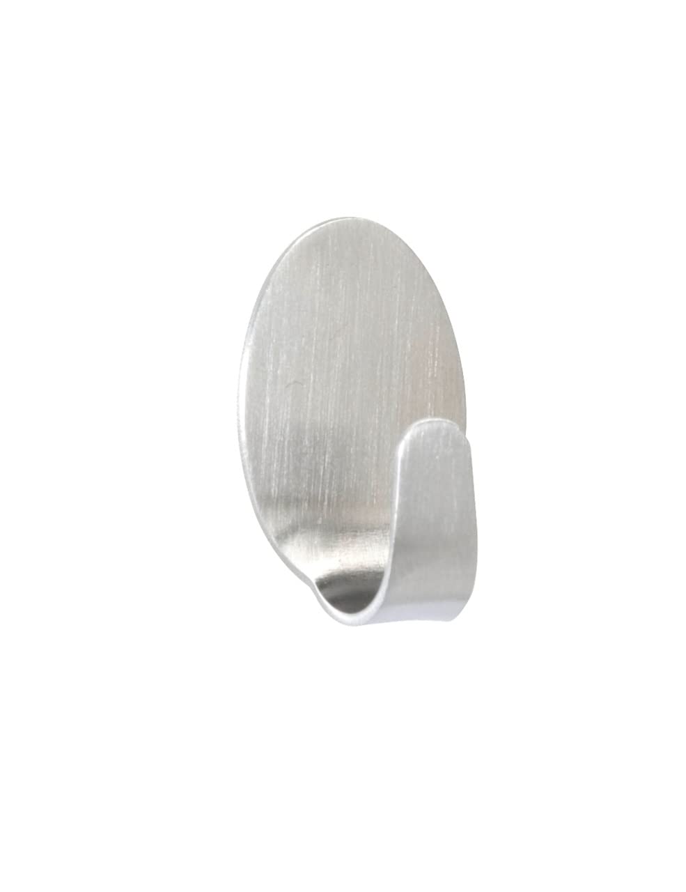 WENKO Dwarf Stainless Steel Wall Hooks - Set of 4, Matt Silver Finish for Bathroom, Kitchen & Entryway Organization | Heavy Duty Coat Hooks for Hanging Towels, Robes, Bags & More
