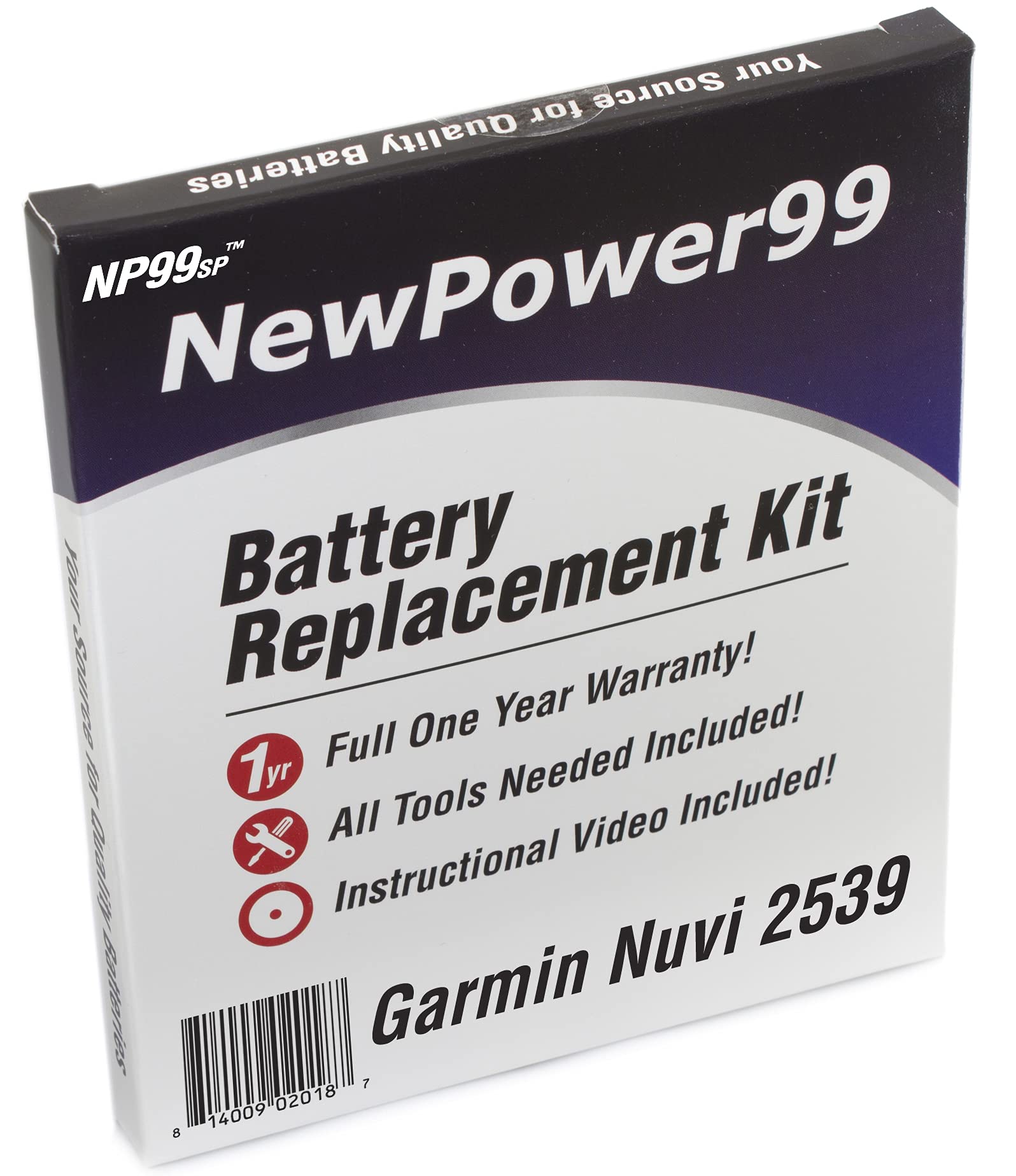 Garmin Nuvi 2539 Battery Replacement Kit - Includes New Battery, Video Instructions & Tools - Perfect for DIY GPS Repair at Home or On the Go