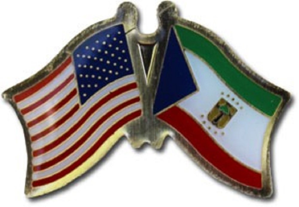 50 Pack USA & Equatorial Guinea Flag Lapel Pins - Patriotic Bike Cap Badges for Cycling, Hats, Backpacks & National Pride Events