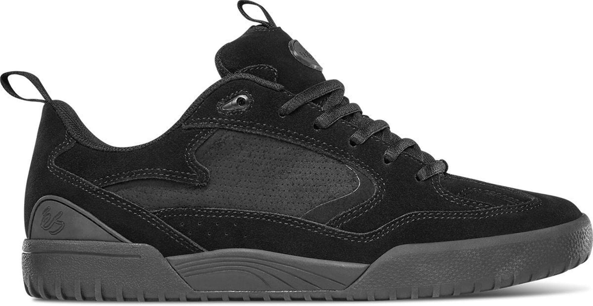 Es Men's Quattro Black Running Shoes - Lightweight Athletic Sneakers for Jogging, Gym Workouts & Casual Wear