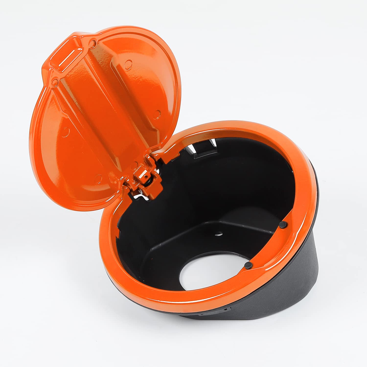 Aluminum Alloy Fuel Tank Cover for 2018-2025 Jeep Wrangler JL (2/4 Door) - Orange Gas Cap Protector | Durable Exterior Accessories for Off-Road & Daily Driving
