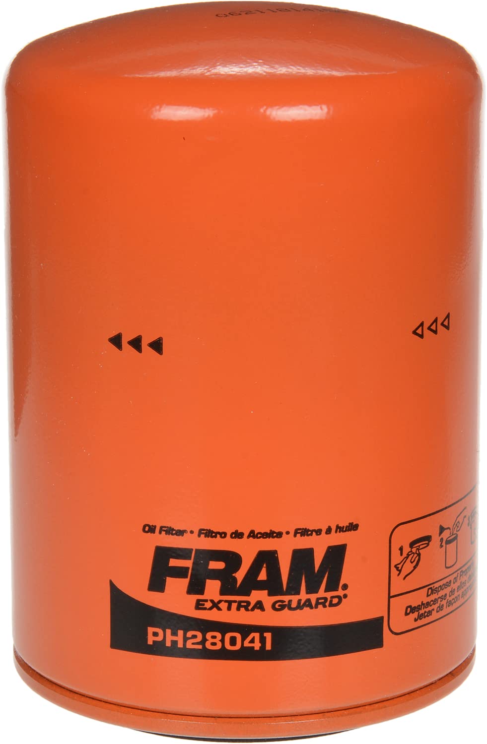 Fram Extra Guard PH28041 Spin-On Oil Filter - 10,000 Mile Change Interval - Perfect for Cars, Trucks & SUVs - High-Performance Engine Protection