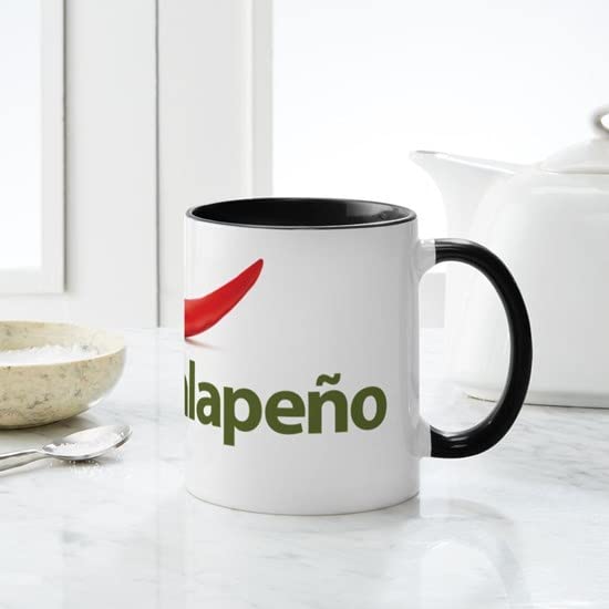 Hot Jalapeno 11 oz (325 ml) Ceramic Coffee Mug - Spicy Gift for Coffee Lovers, Office Use & Home Decor