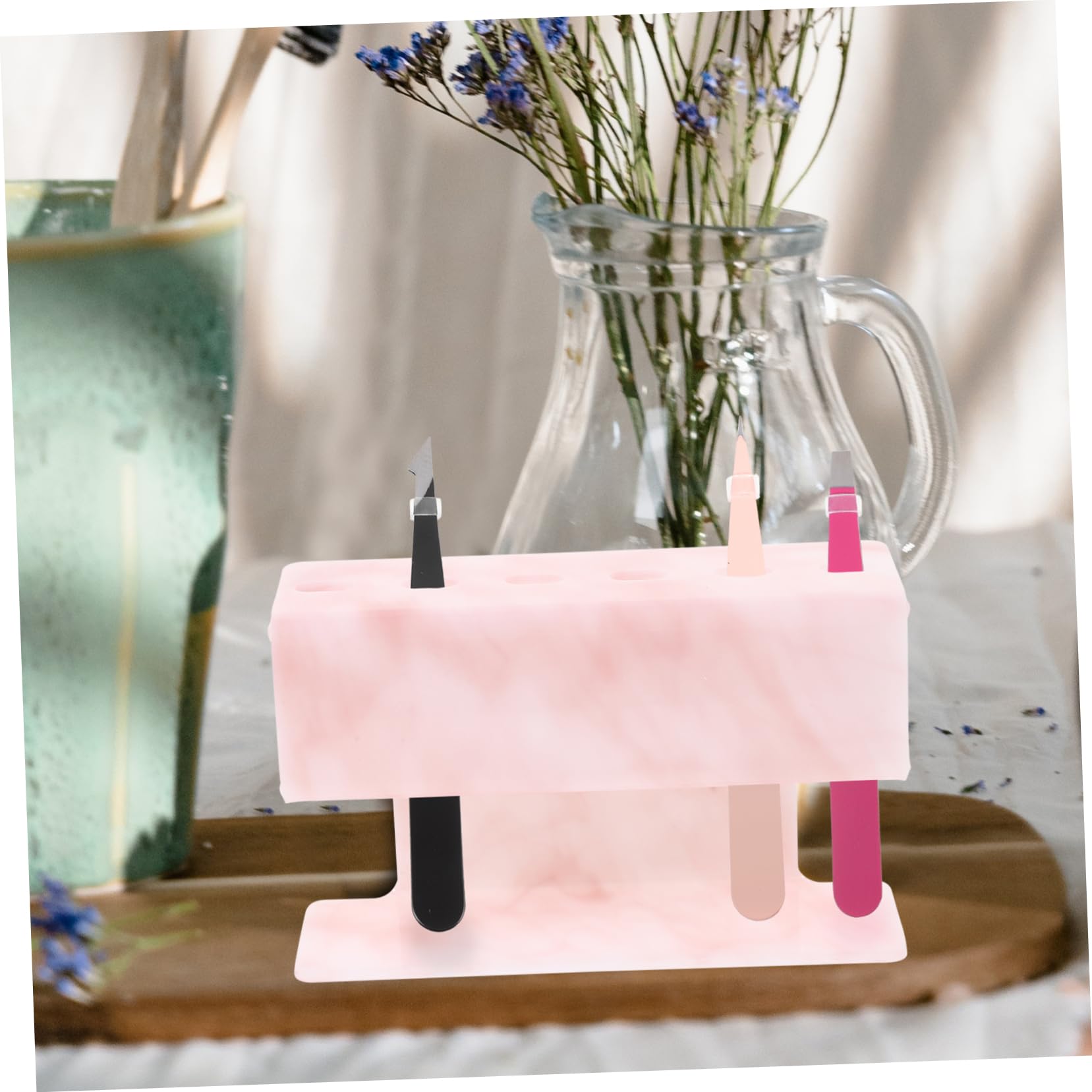 FOMIYES Eyelash Tweezer Holder & Organizer - Professional Lash Extension Storage Display Stand for Salon, Makeup Artists & Home Use - Perfect for Tweezers, Lashes & Beauty Tools Organization