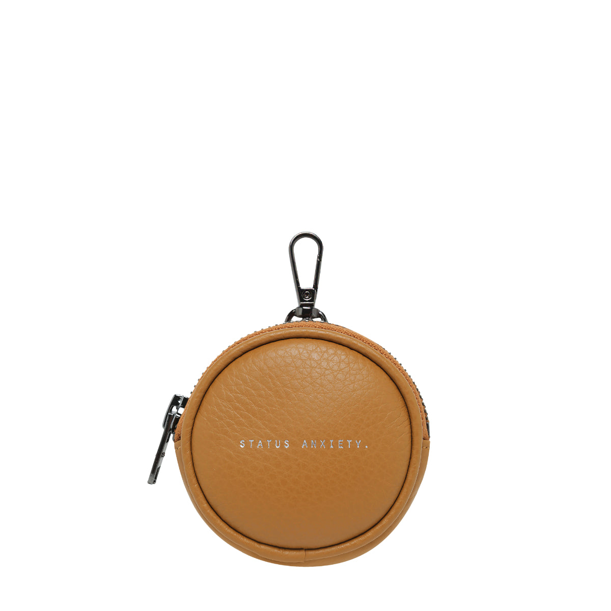 STATUS ANXIETY Go With Me Leather Zip Around Coin Pouch - Stylish Wallet for Travel, Shopping & Everyday Use