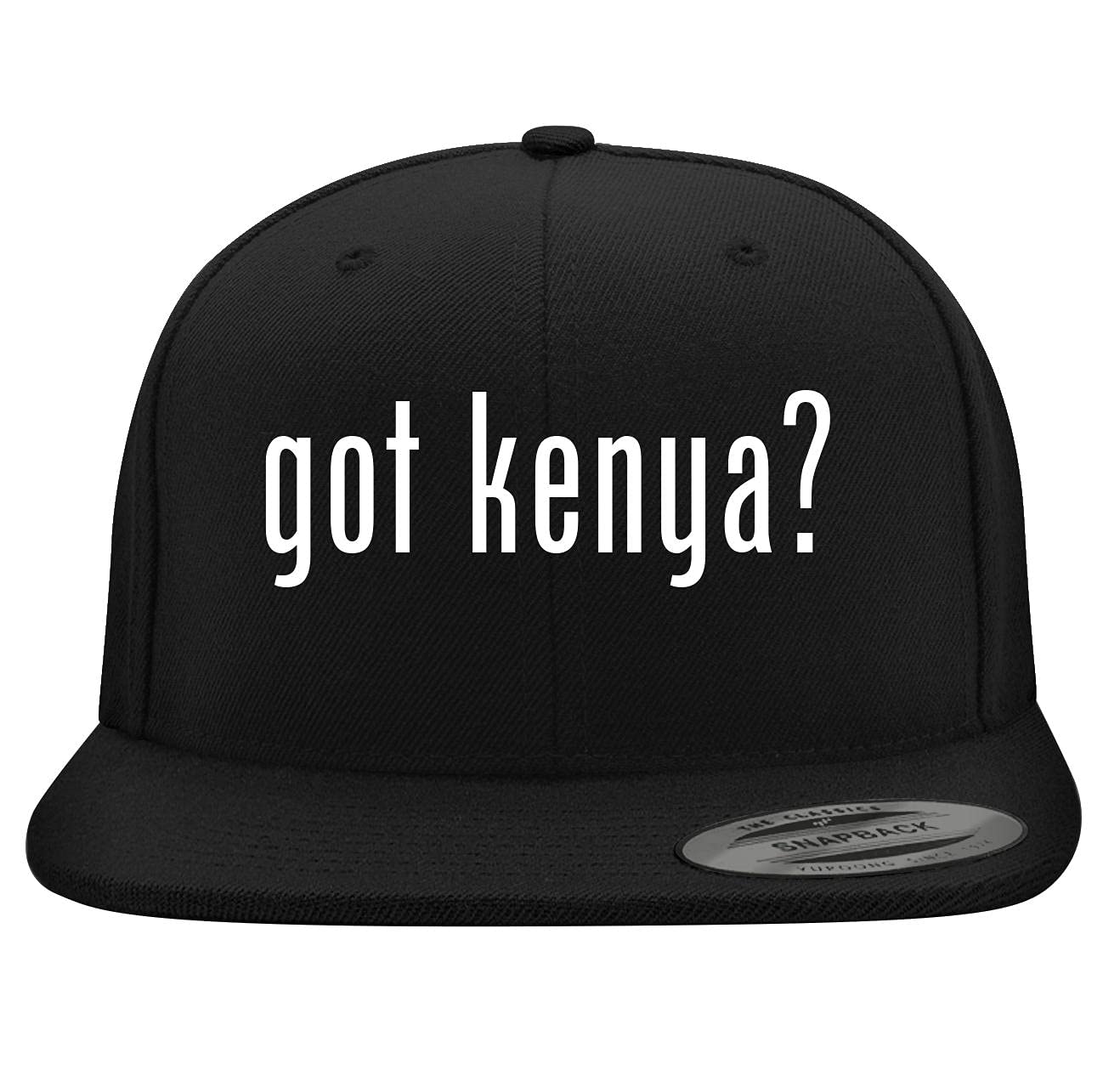 Yupoong 6089 Structured Flat Bill Snapback Hat - Embroidered Trendy Baseball Cap for Men & Women | Cool Kenya Design - Perfect for Streetwear, Sports & Casual Outfits