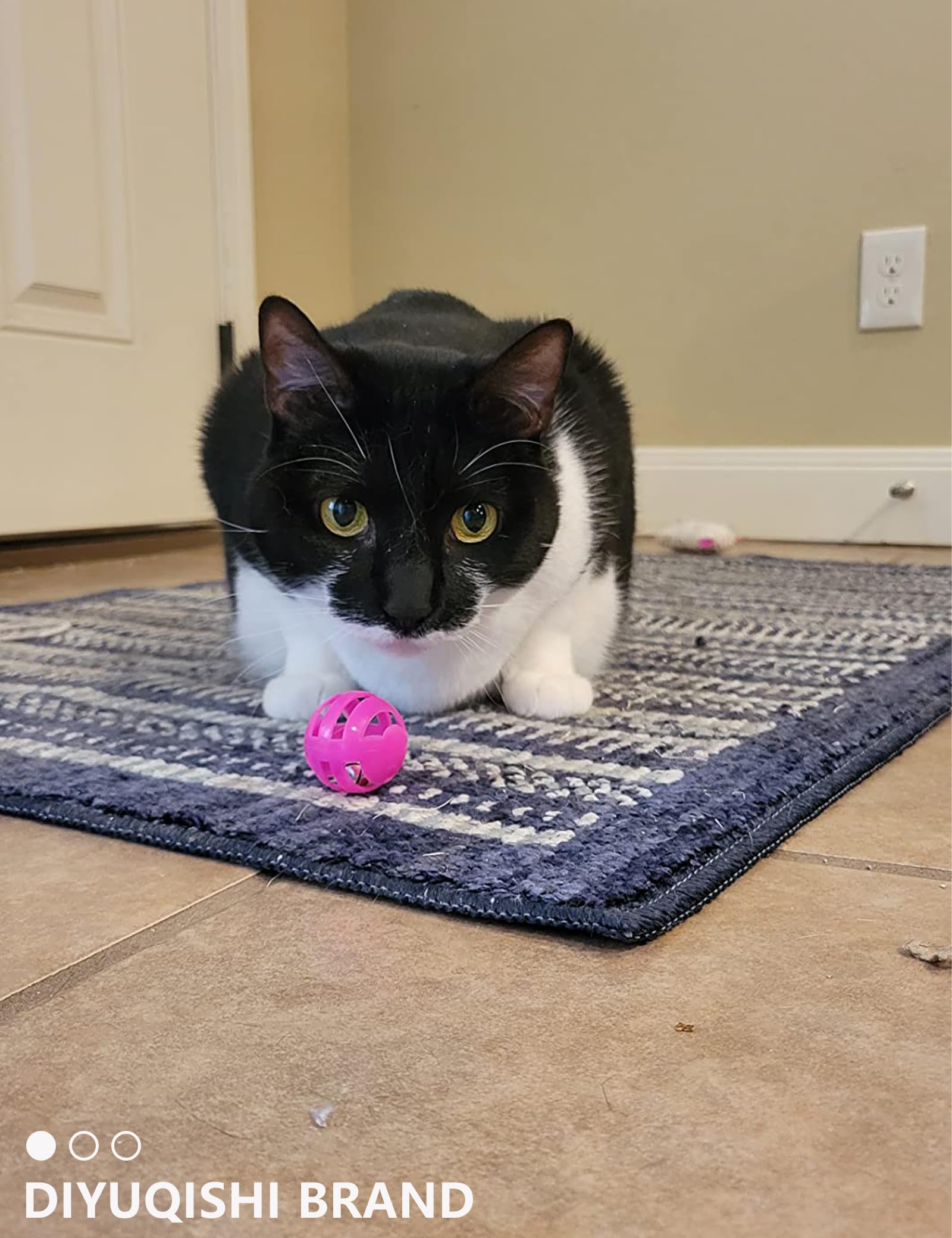 19 Piece Cat Toys Pack - 5 Bell Balls, 10 Plush Balls, 4 Spring Toys - Interactive Kitten Toys for Indoor Cats - Perfect for Playtime, Exercise & Bonding with Your Feline Friend