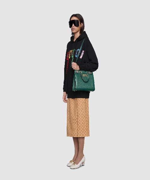 Gucci Zumi Small Top Handle Bag in Dark Green - Grainy Leather Luxury Handbag for Women | Perfect for Work, Evening Events & Daily Use