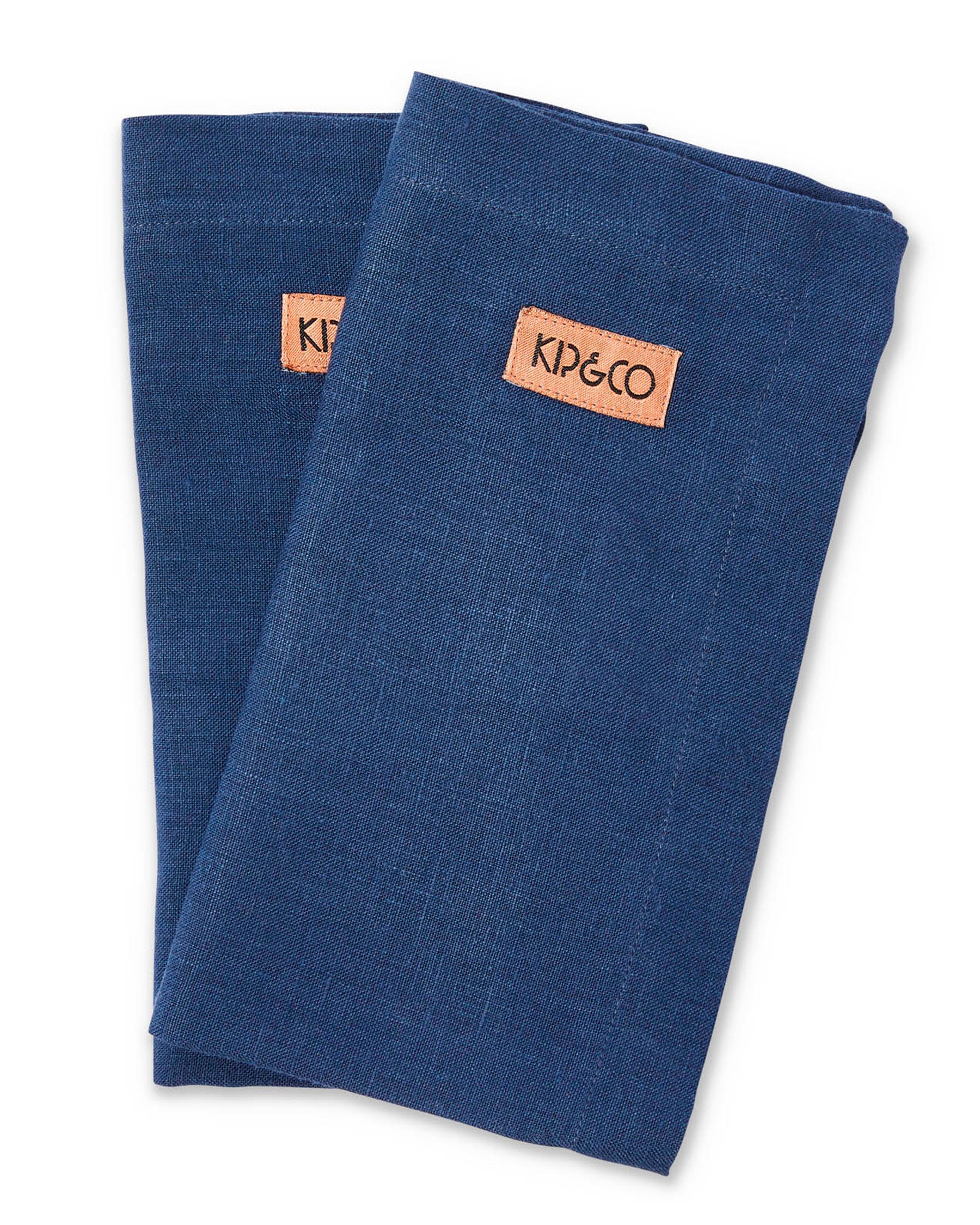 Premium Indigo Blue Linen Napkin Set of 4 - Soft & Durable 100% Linen Fabric - Perfect for Dinner Parties, Weddings & Upscale Dining - Washable & Wrinkle-Resistant