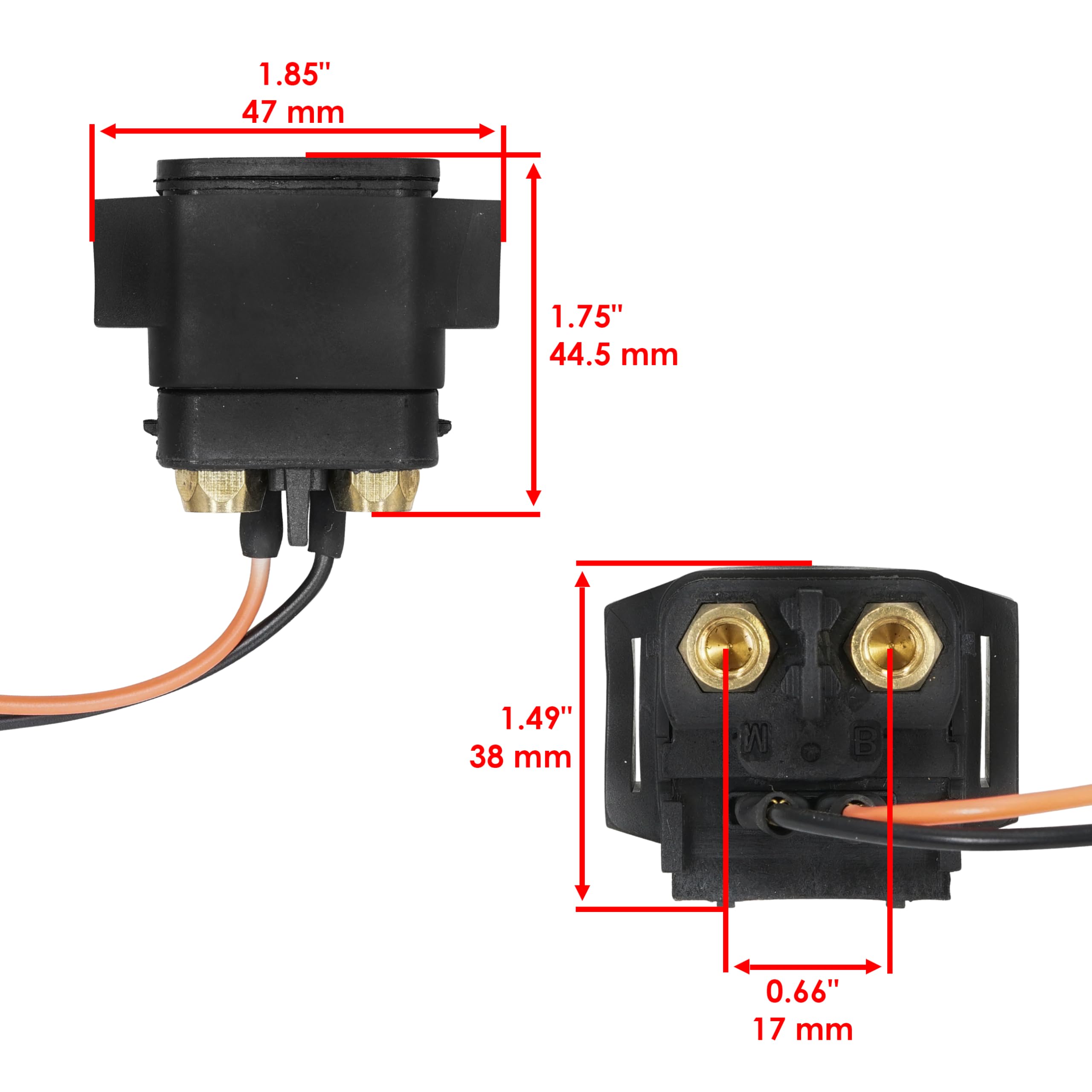 Caltric Starter Solenoid Relay Replacement for Yamaha FZR FZS GX1800 GX1800 2009-2011 - Compatible with Motorcycles, ATVs & Power Equipment - Perfect for Off-Road, Racing & DIY Repairs