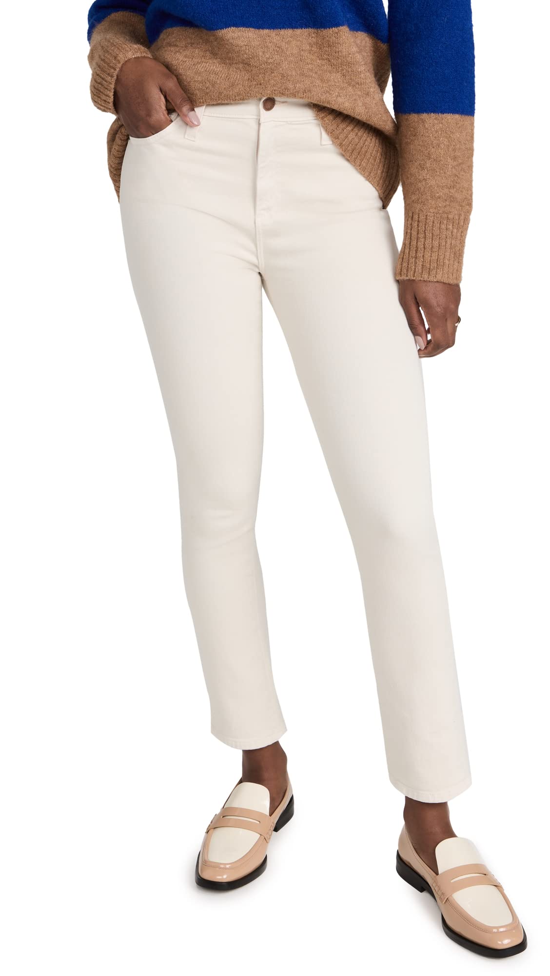 AG Adriano Goldschmied Women's Mari High-Rise Crop Jeans - Slim Fit Stretch Denim for Casual Wear & Everyday Outfits