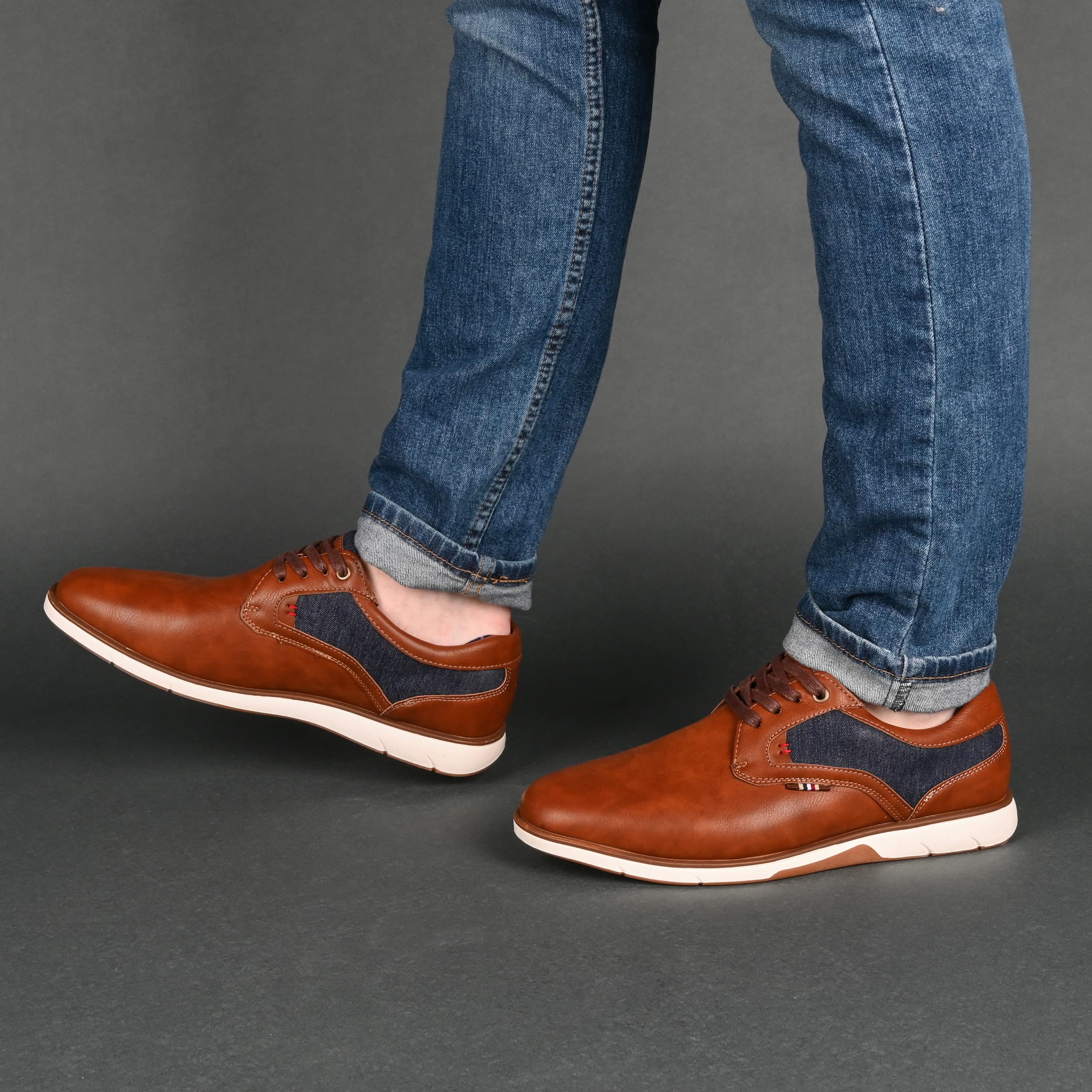 Vance Co. Men's Oxford Dress Shoes - Classic Comfortable Business Casual & Formal Footwear for Office, Wedding & Special Occasions