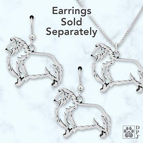 Sterling Silver Shetland Sheepdog Pendant Necklace for Dog Lovers - Elegant Pet Jewelry Gift for Women & Girls - Perfect for Everyday Wear, Special Occasions & Dog-Themed Events