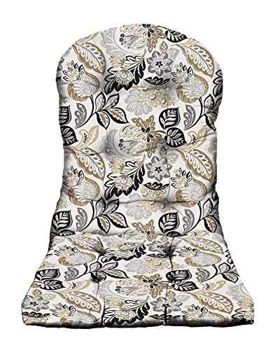 Dailey Pewter Grey Tan Floral Scroll
