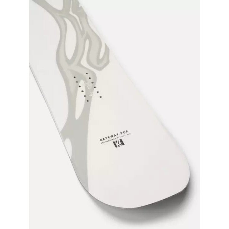 2024 K2 GATEWAY POP CAMBER Snowboard - All-Mountain Freestyle Snowboard for Men & Women | Perfect for Park, Powder & Groomed Runs