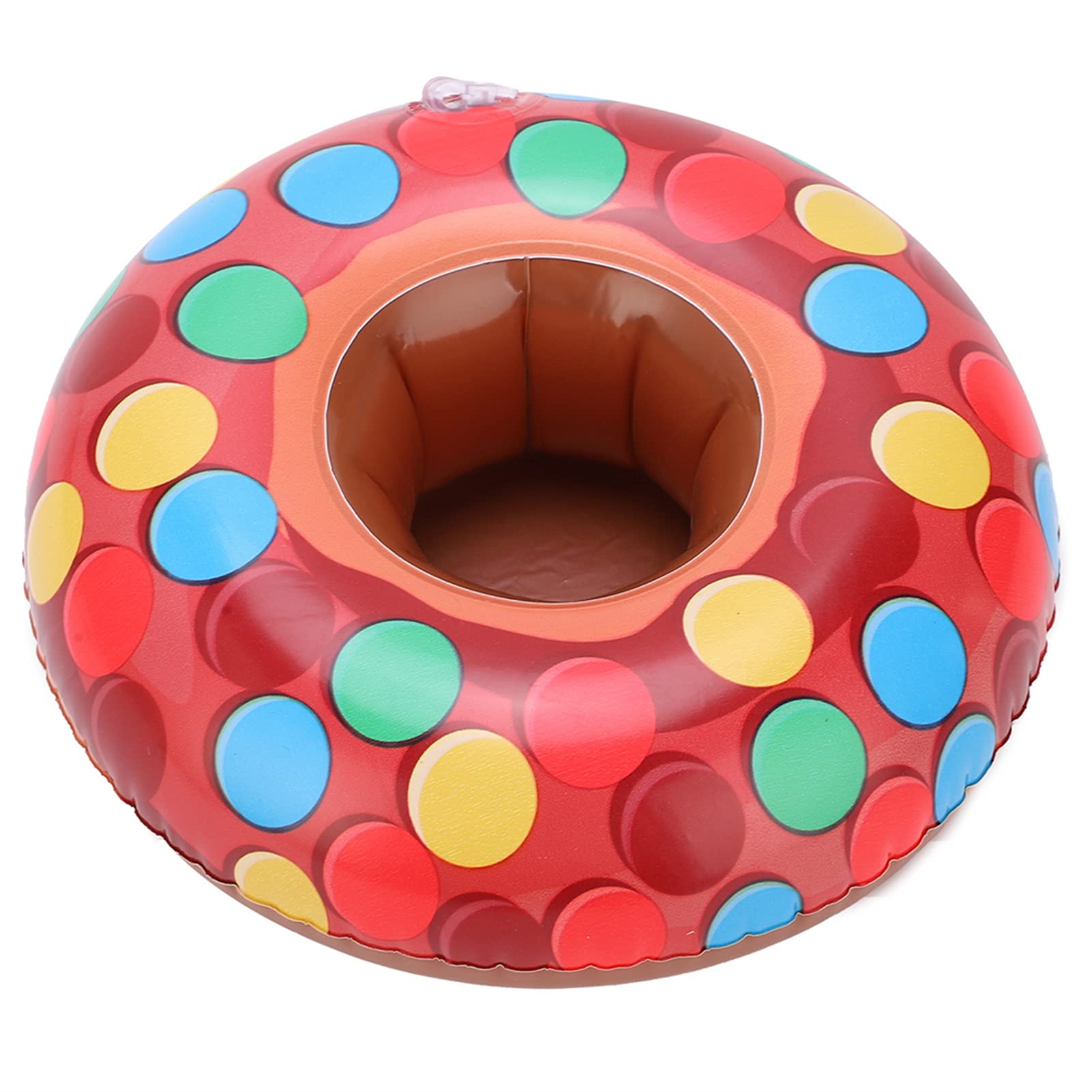 10Pcs Inflatable Drink Holder, Pool Party Cup Floats for Drinks, Doughnut-Shaped Bath Toys, Kids Swimming Accessories - Perfect for Beach, Summer BBQs & Baby Showers