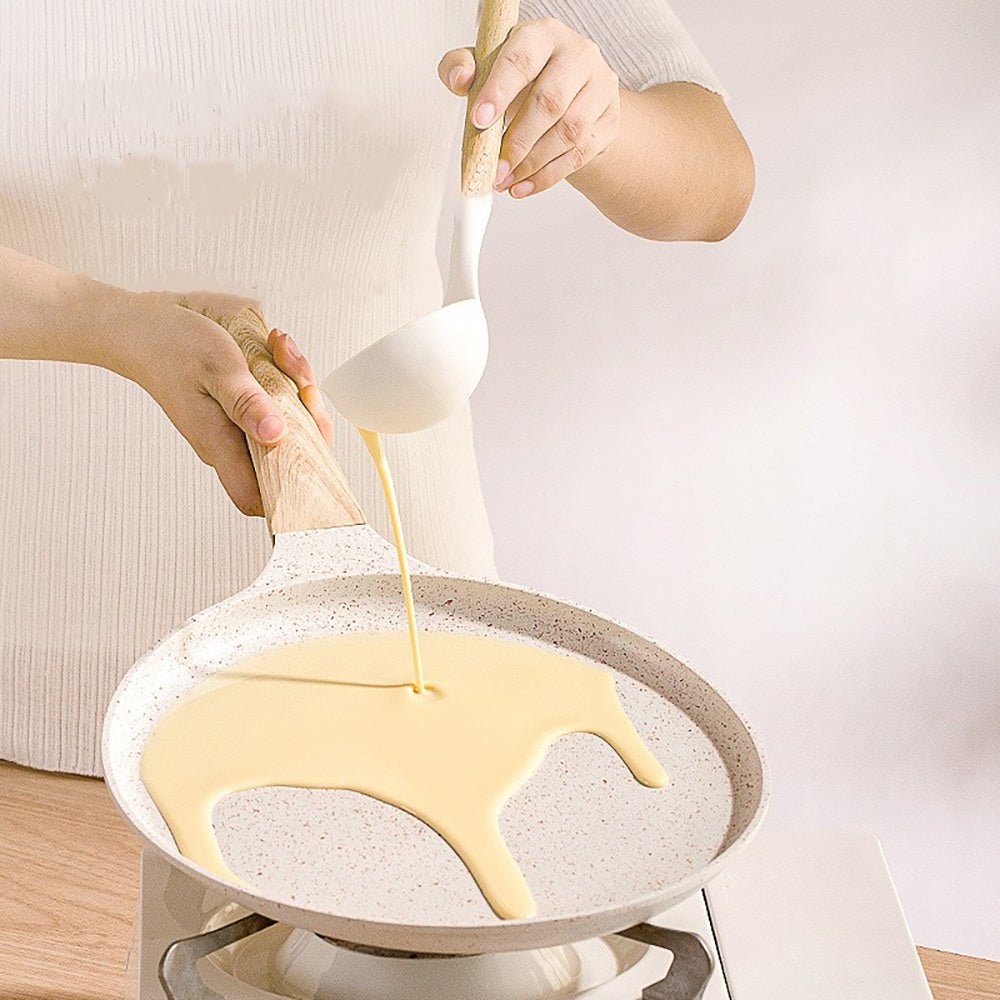 Magnolia Nonstick Omelette & Crepe Pan - Professional Grade Cookware for Perfect Breakfast, Brunch & French Crepes | Ideal for Home Chefs & Restaurant Use