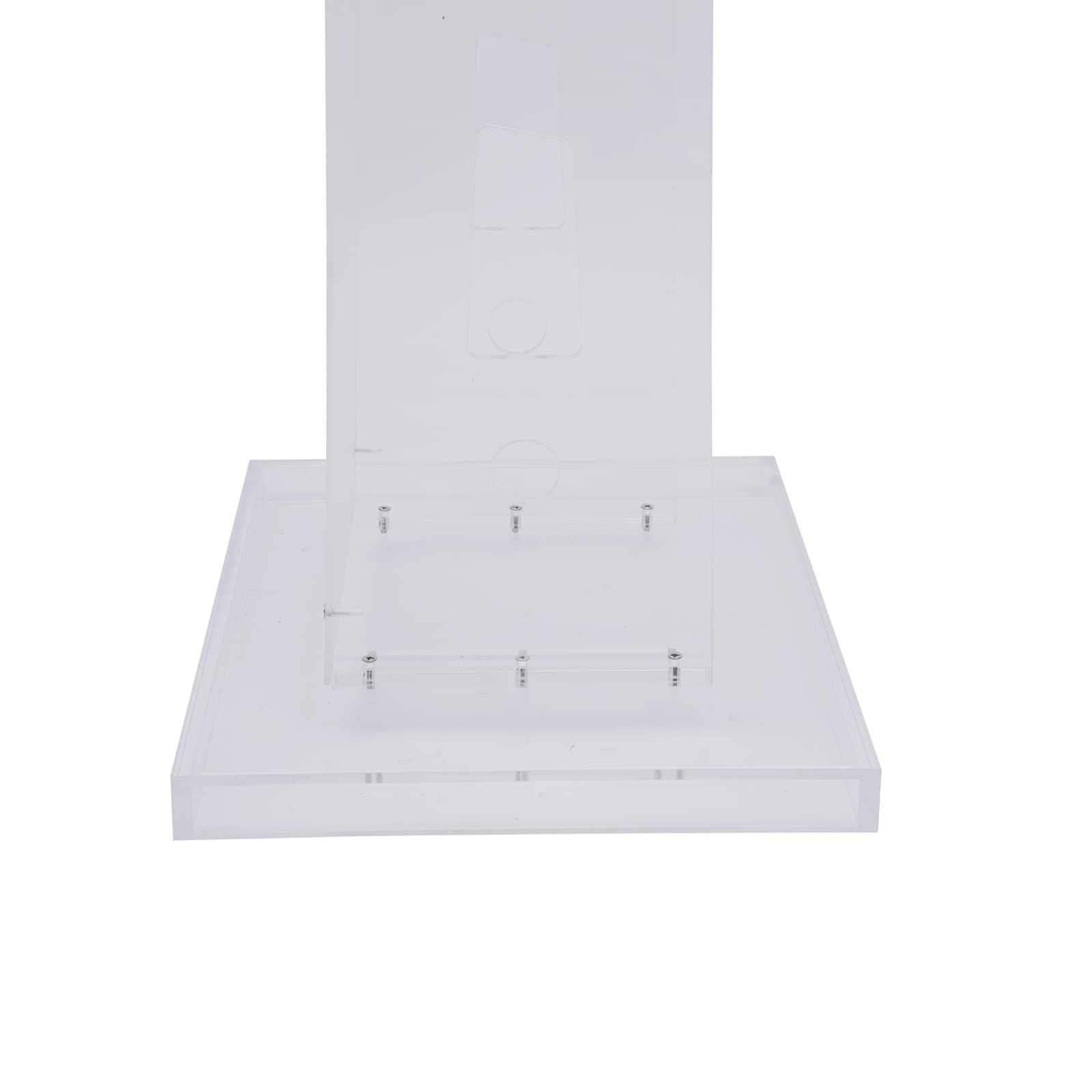 Acrylic Podium Stand with Wide Reading Surface - Clear Church Pulpit for Weddings, Ceremonies & Classrooms | Professional Lectern for Speeches, Presentations & Events