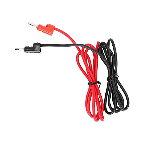 Digital Multimeter Set with 4mm Banana Plugs - Solderless Test Leads with Brass Connectors for High Conductivity - Perfect for Car Battery Testing, Home Electrical Repairs & DIY Electronics Projects