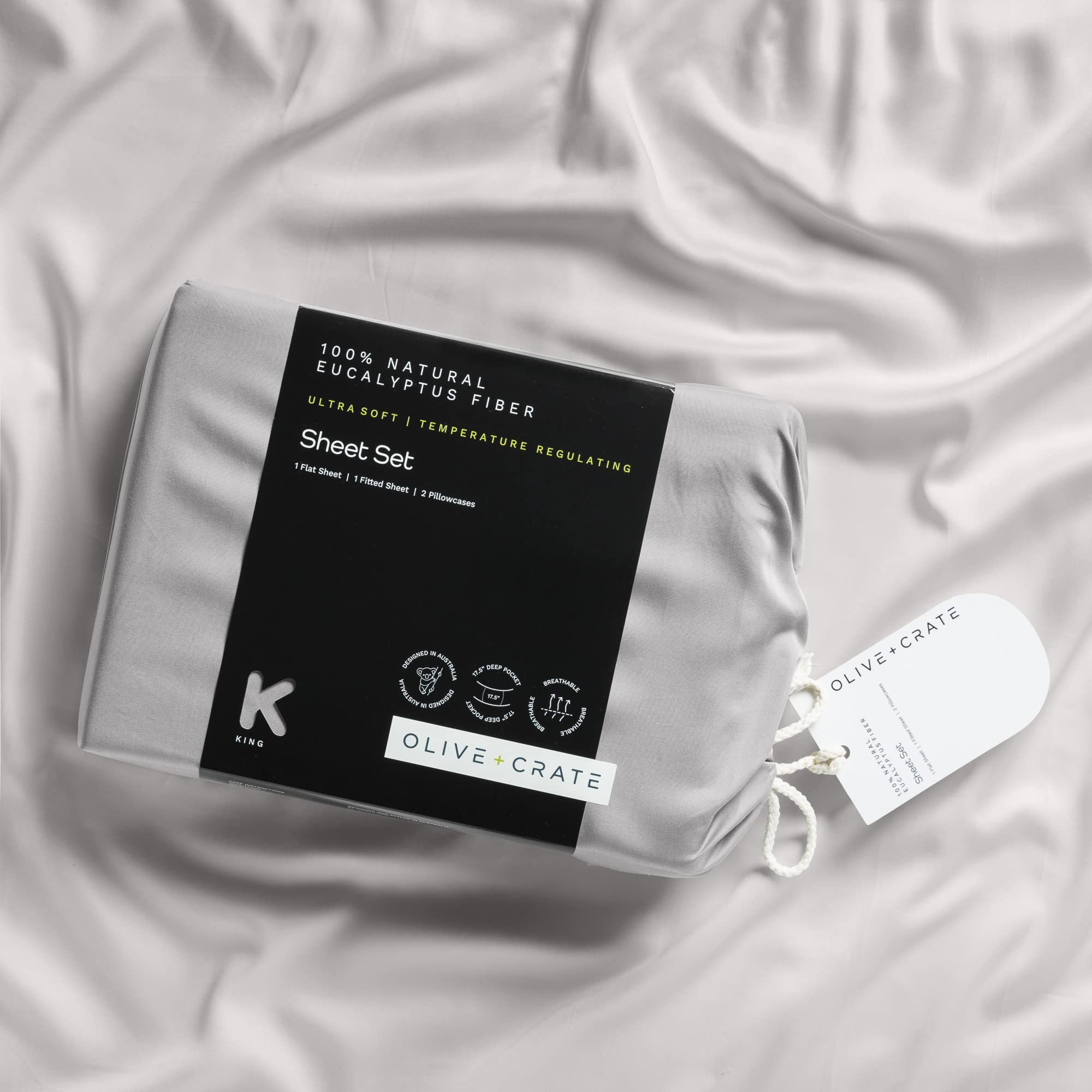 Cooling Eucalyptus Sheets Set - 100% Organic Tencel Lyocell Full Size Bed Sheets (54