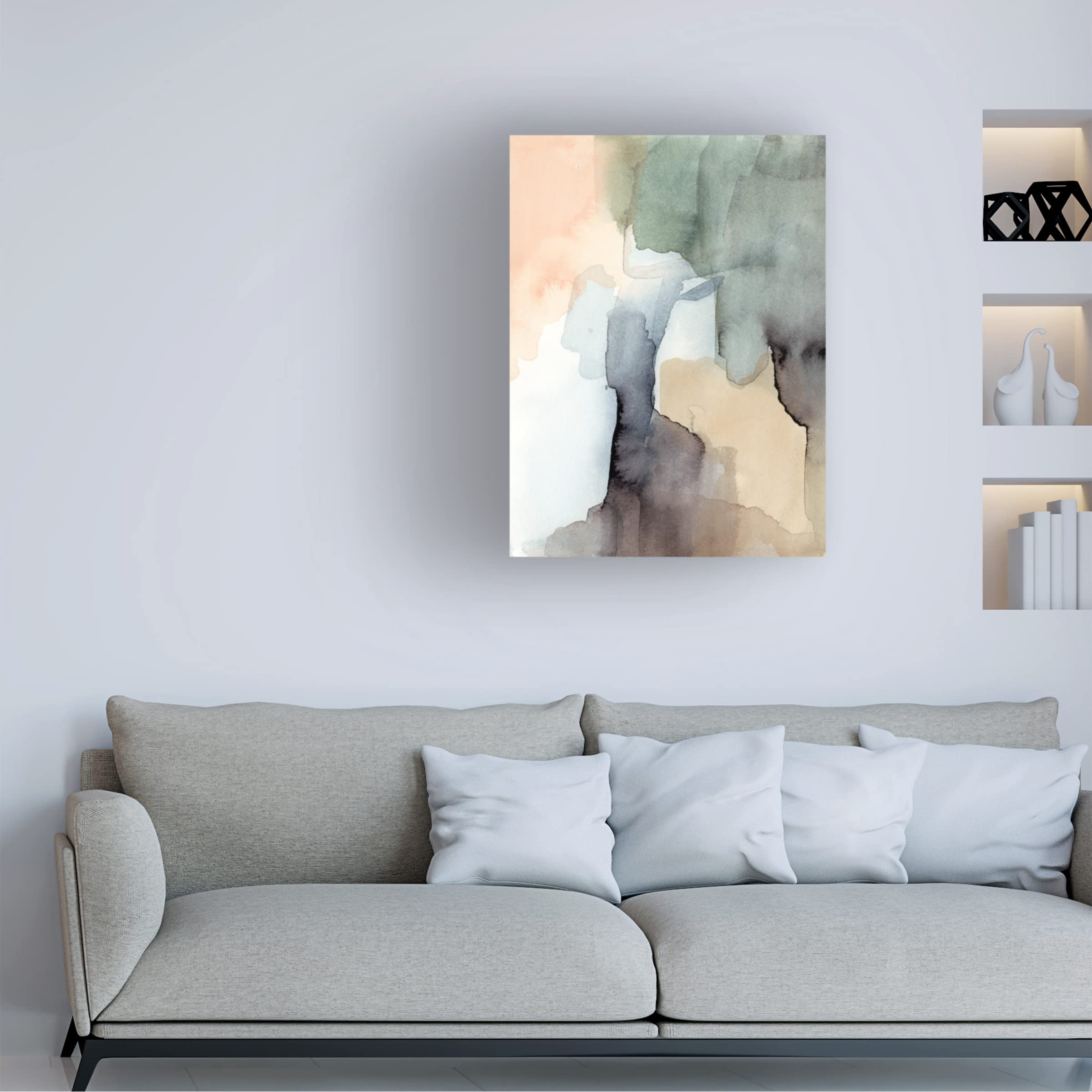 Victoria Barnes 'Nectar III' Floral Canvas Wall Art Print - 35x47 Inches Framed Home Decor for Living Room, Bedroom & Office | Trademark Fine Art Collection