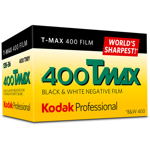 Kodak Professional T-Max 400 Film 35mm 36 Exposures - High-Speed Black & White Photography for Street, Portrait & Landscape Scenes