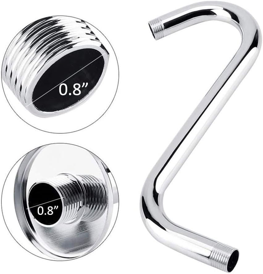 S-Shaped High Rise Shower Arm Extension Pipe - 1/2