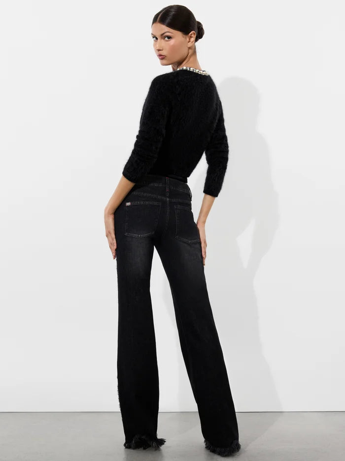 Stylish Dollie Embellished Cardigan for Women - Elegant Black Knit Sweater | Perfect for Office Wear, Date Nights & Casual Outfits