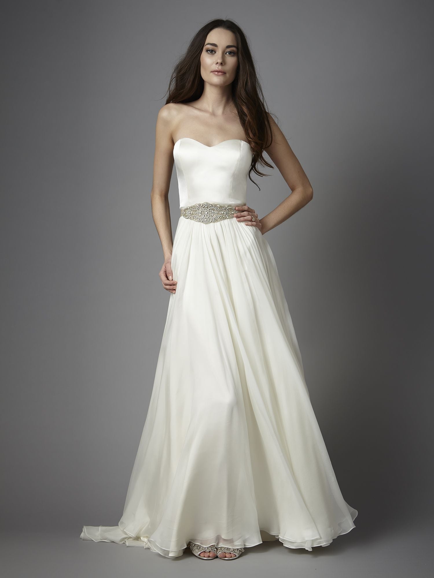 Catherine Deane Delia Skirt | Women's Flowy Midi Skirt with Side Slit | Elegant A-Line Skirt for Wedding, Party & Special Occasions