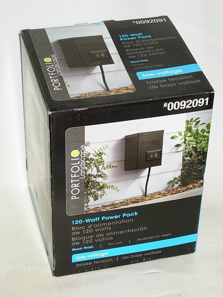 120W Magnetic Transformer for Outdoor Landscape Lighting - Dimmable Low Voltage Power Supply for Garden, Pathway, and Deck Lights (Model #0092091) | Perfect for Residential and Commercial Outdoor Lighting Projects