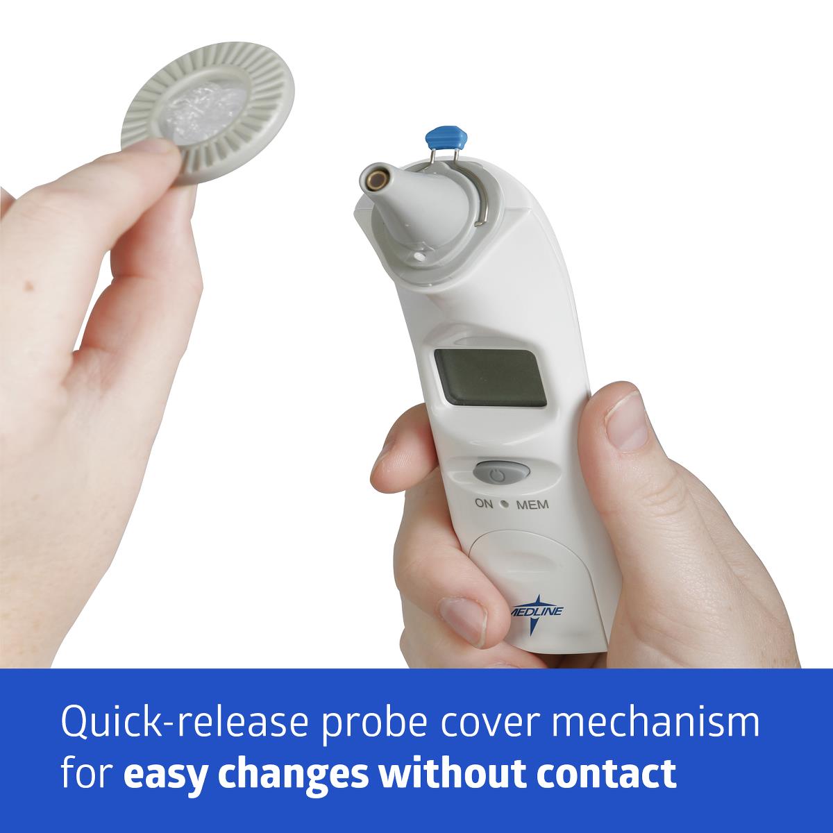 Fast & Accurate Tympanic Thermometer with Quick Probe Release - Perfect for Home, Clinic & Travel Use