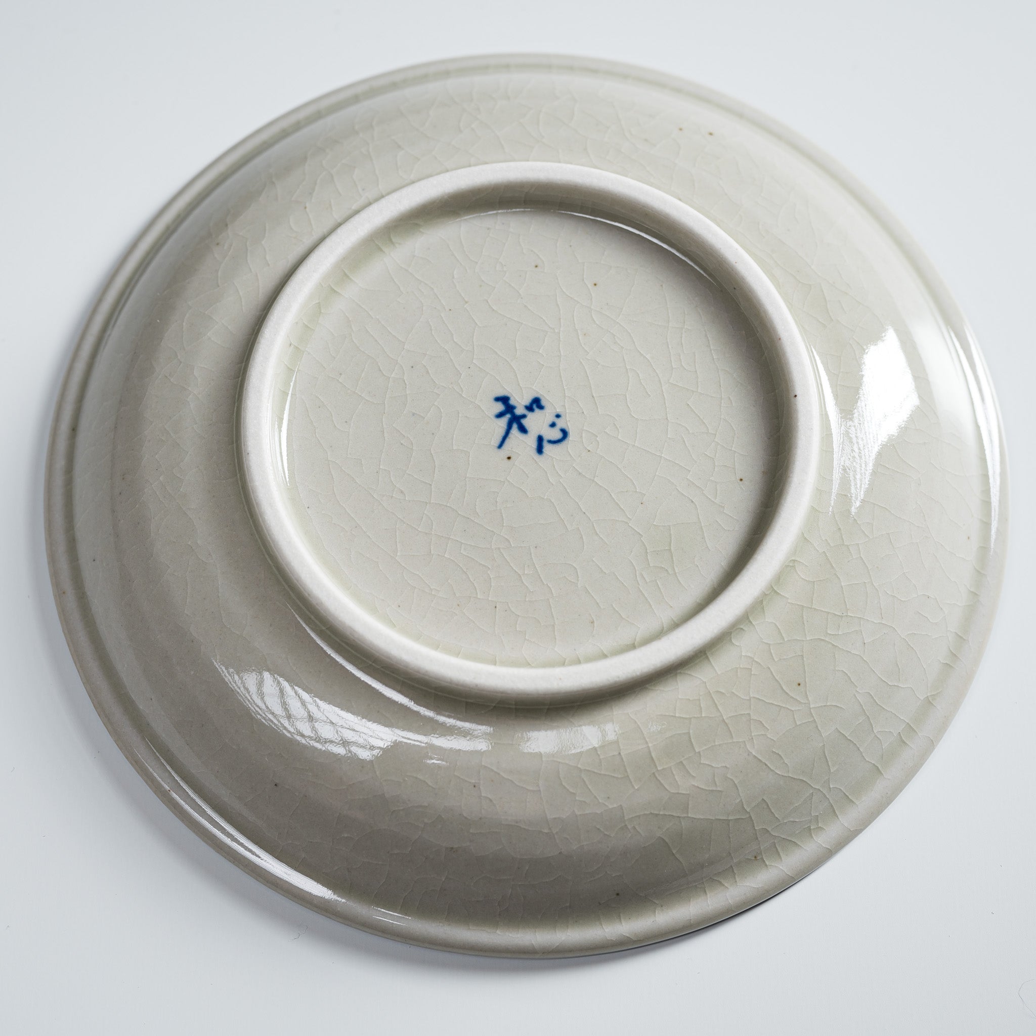 Blue Flower Garden Series Ceramic Plate 14 cm - Japanese Mino Ware for Dining & Home Decor