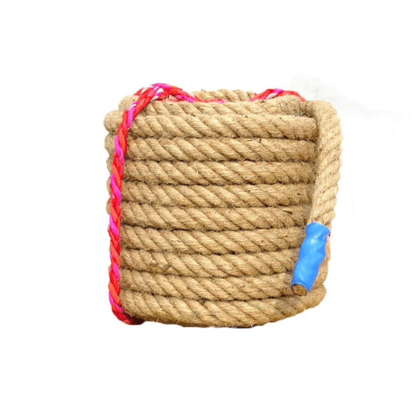 XHP Heavy Duty Tug of War Rope - 20M Linen Rope for 15-50 People Team Building, Gym Fitness, Outdoor Games & School Events - Perfect for Adults & Kids Strength Training, Field Day Activities & Group Exercises (Color: B-20M)