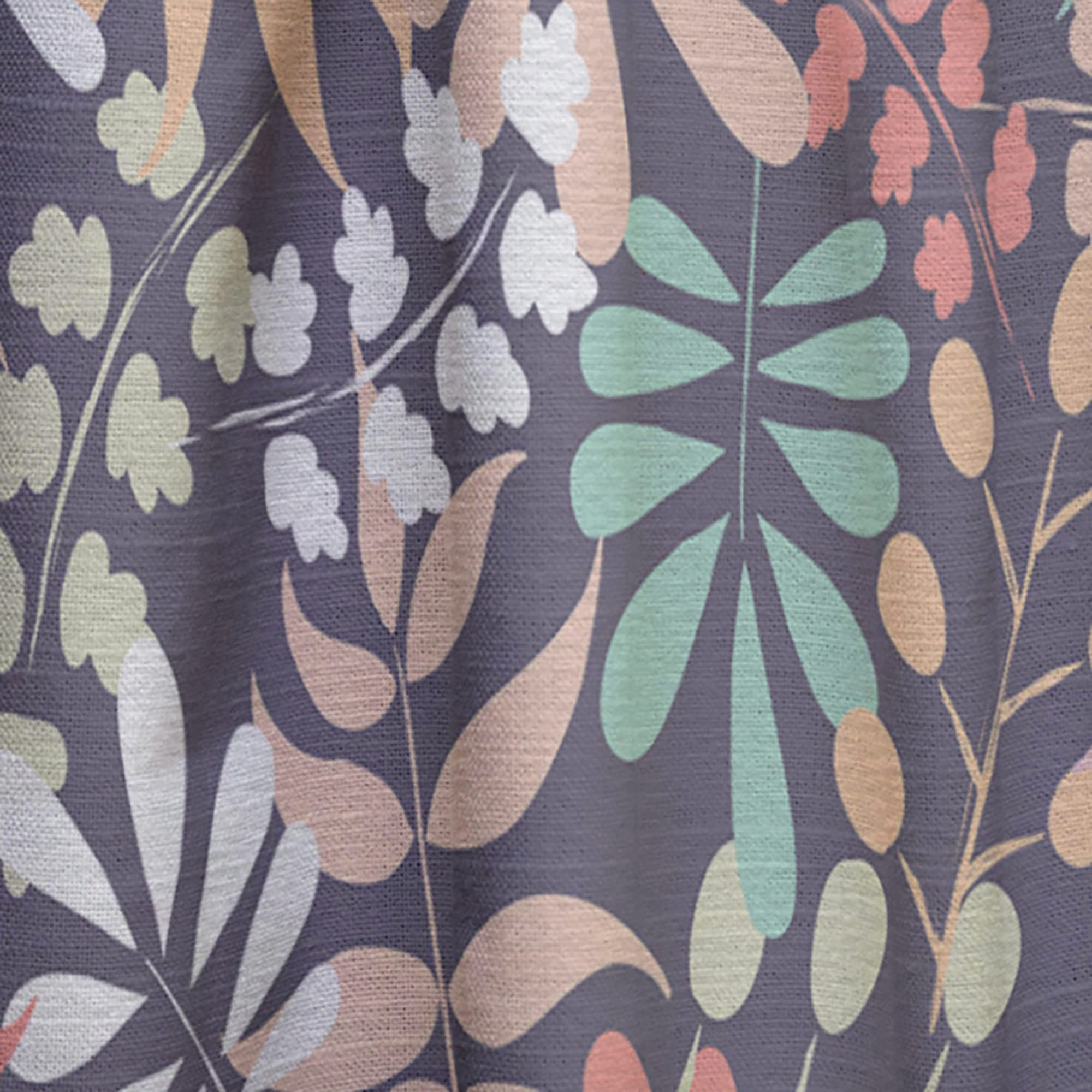 Retro Botanical Pattern II Thermal Insulated Curtains - 52x95 Inch Single Panel Window Drapes for Bedroom & Living Room - Perfect for Home Decor & Light Blocking