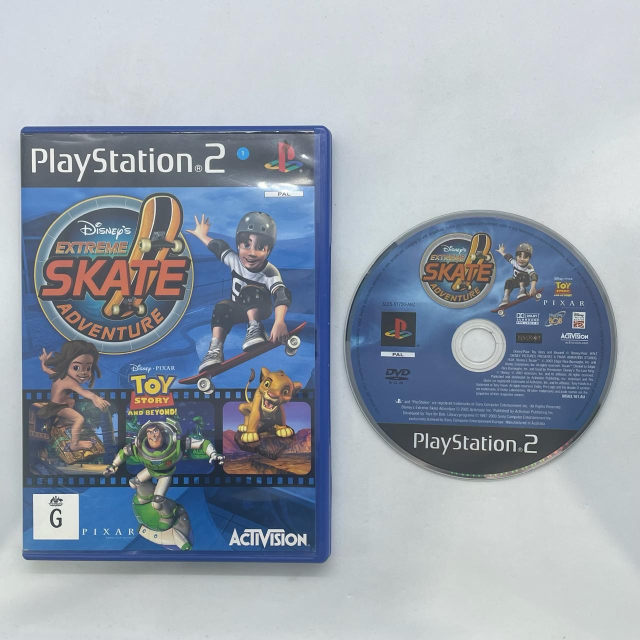 Disney's Extreme Skate Adventure PS2 Game for Playstation 2 - PAL Version | Fun Action Sports Game for Kids & Teens | Perfect for Family Game Nights & Retro Gaming Enthusiasts