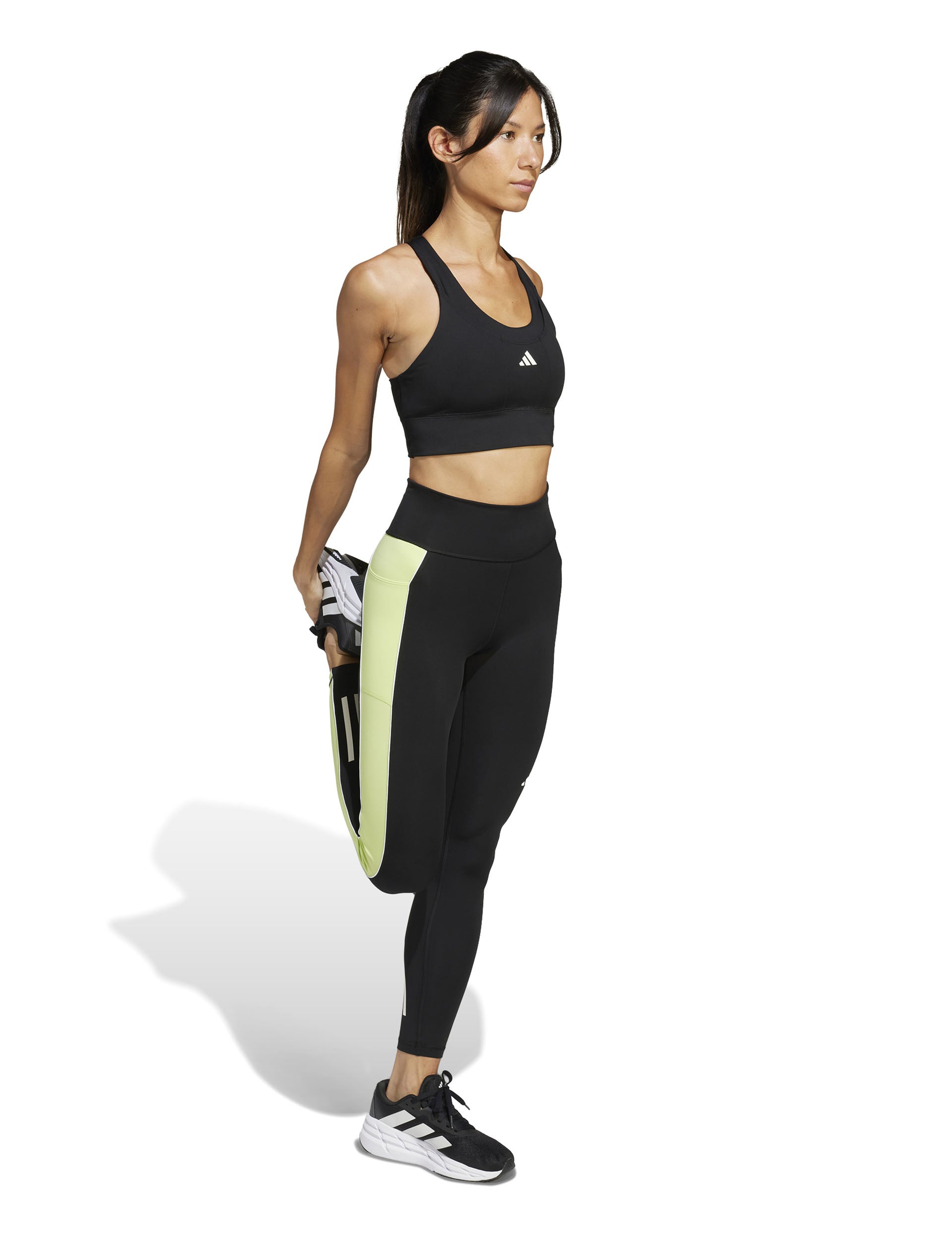 Run Pocket Medium Support Bra - Black | High-Performance Sports Bra for Running & Workouts | Perfect for Gym, Yoga & Active Lifestyles