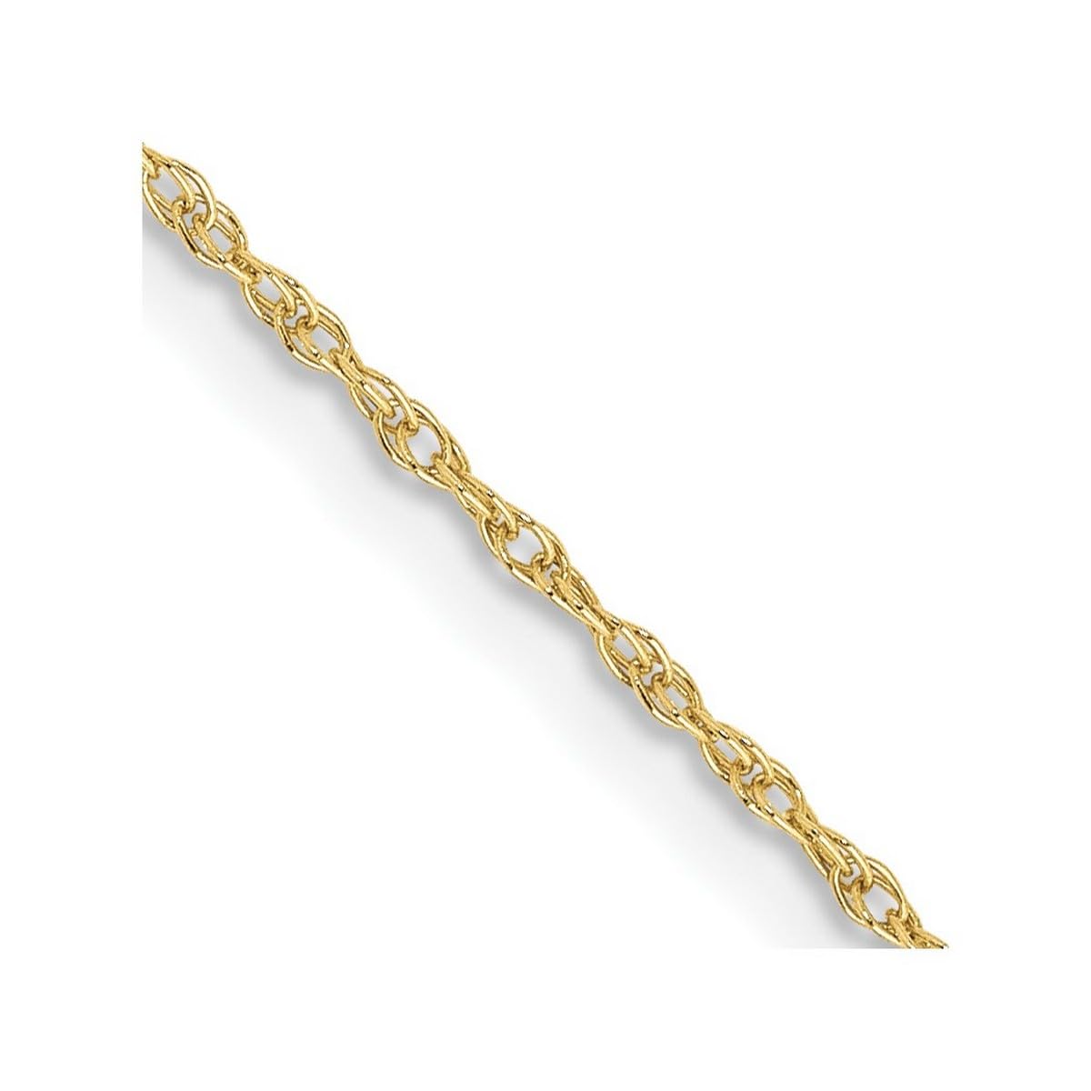 10K Gold Lite Baby Rope Chain Necklace for Women & Men - White Gold & Yellow Gold Options | 14