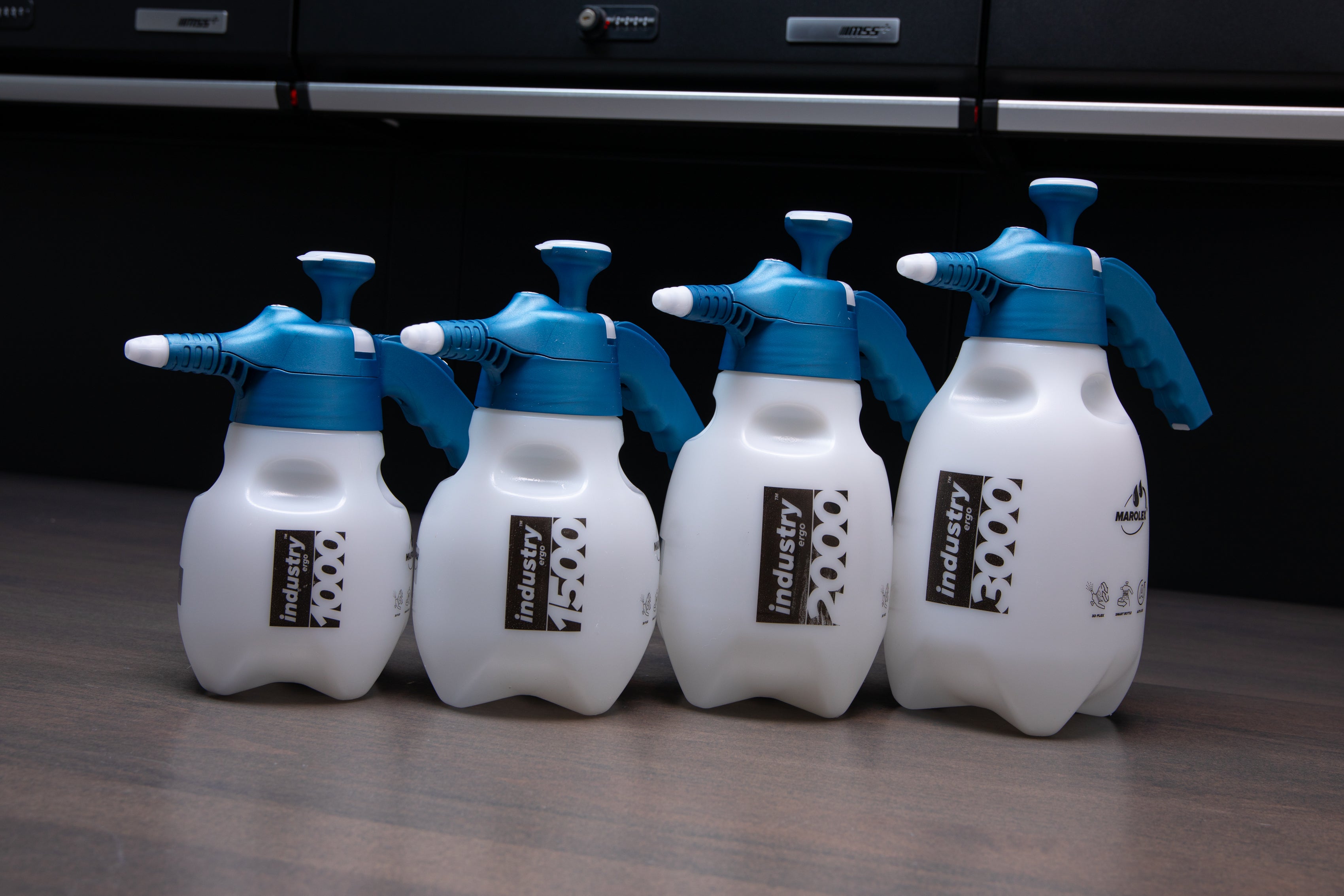 Marolex Ergonomic Industrial Spray Bottle - Heavy Duty Chemical Resistant for Cleaning, Gardening & Automotive Use