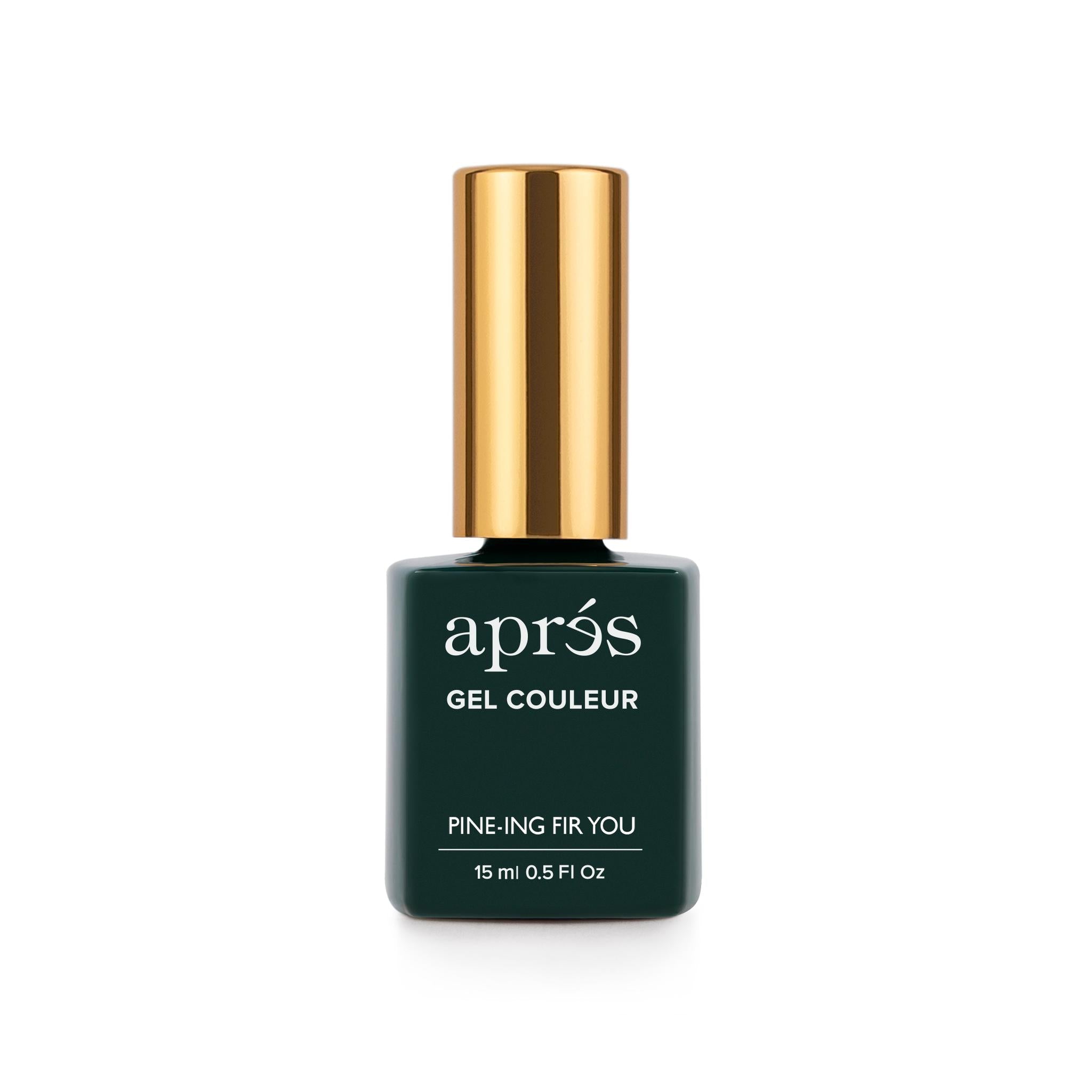 Apres Gel Polish Color - Pine & Fir Green Nail Polish for Manicures & Pedicures | Perfect for Fall & Winter Nail Art Designs