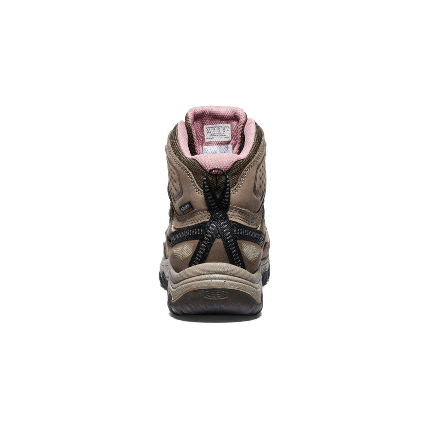 Women's KEEN Targhee IV Waterproof Hiking Boots - Brindle/Nostalgia Rose | Lightweight & Durable for Outdoor Adventures, Trail Hiking & Backpacking